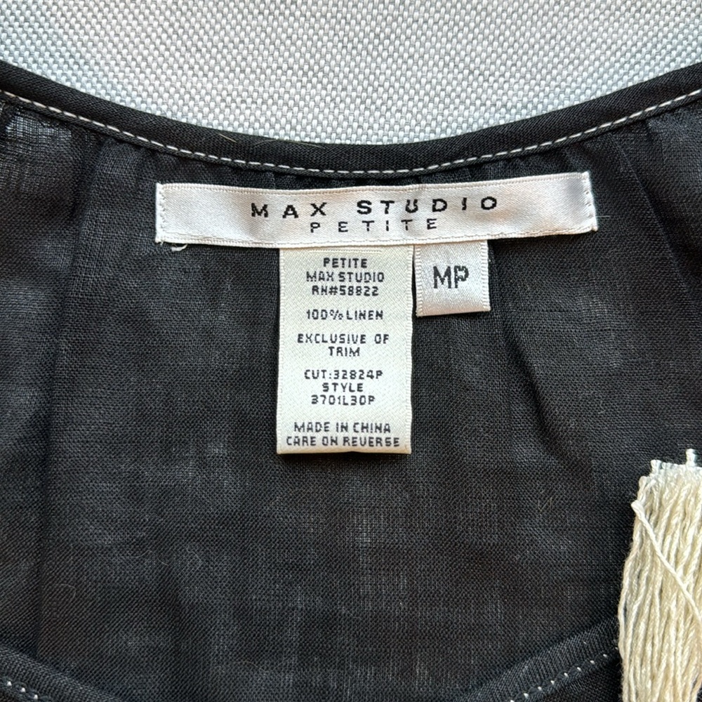 Max Studio Linen Top - Picture 6 of 6